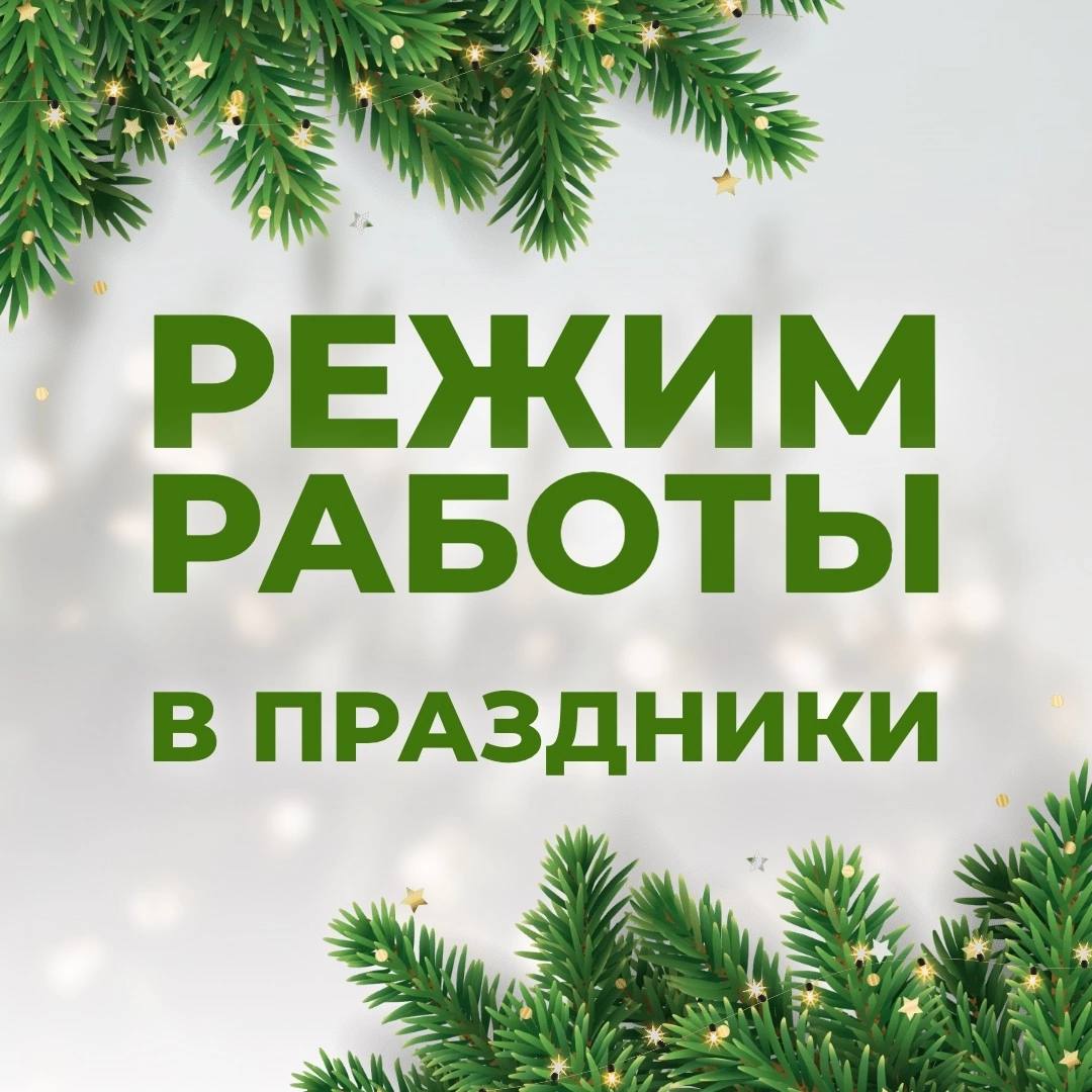 Режим работы в новогодние каникулы